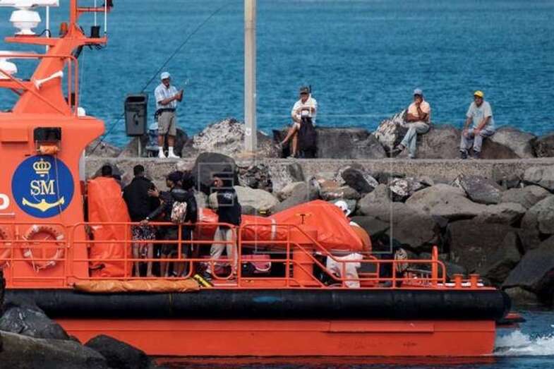 Imagen de archivo de la llegada de inmigrantes al sur de la Isla (Foto TA)